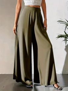 damen-weites-bein-hosen-hose-urlaub-stre-armeegrun-21