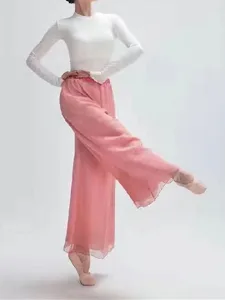 damen-weites-bein-hosen-hose-urlaub-stre-rosa-3