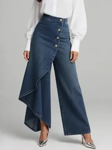 damen-weites-bein-urlaub-basic-volle-lan-dunkel-blau-2