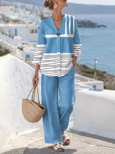 damen-zweiteilige-sets-leinenahnliche-ho-blau-2