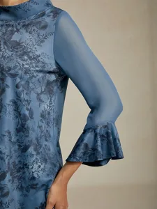 damenbluse-grau-blau-geblumt-stehkragen-default-3