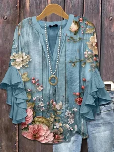 damenbluse-v-ausschnitt-geschichtete-rus-blau-5