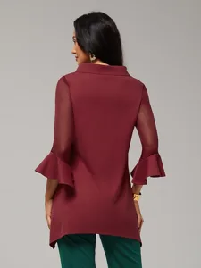 damenbluse-weihnachten-rot-chiffon-stret-default-4