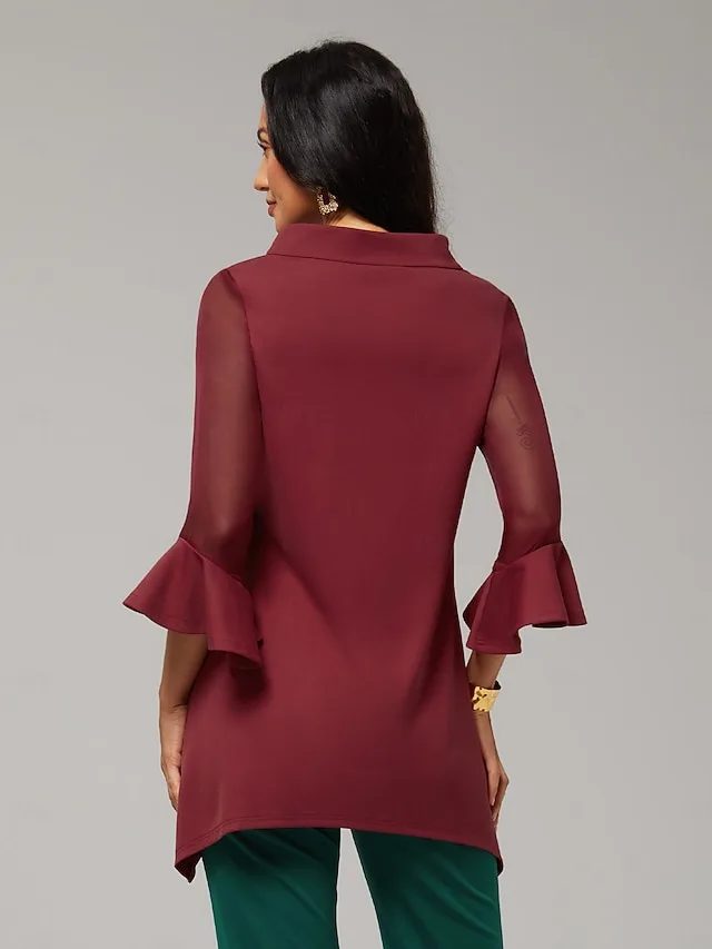 damenbluse-weihnachten-rot-chiffon-stret-default-4