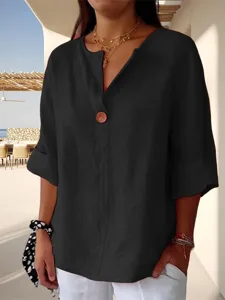 damenblusen-aus-baumwoll-leinen-schlicht-schwarz-3