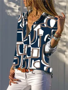 Streifen- und geometrische Blusen