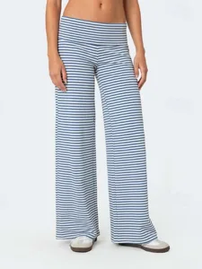 damenhose-slacks-streetwear-casual-volle-blau-2