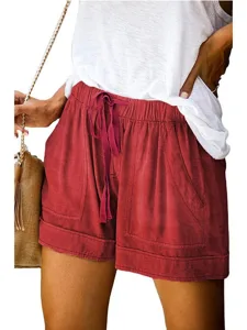 damenshorts-mit-kordelzug-und-tasche-ein-rote-5