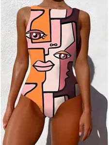 einteiliger-badeanzug-fur-frauen-slimmin-rosa-5