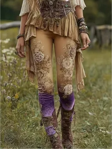 frauen-3d-druck-leggings-urlaub-vintage-khaki-5