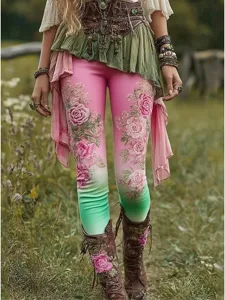 frauen-3d-druck-leggings-urlaub-vintage-rosa-4