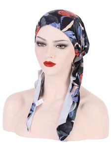 frauen-bedrucktes-vorgebundenes-kopftuch-schwarz-8