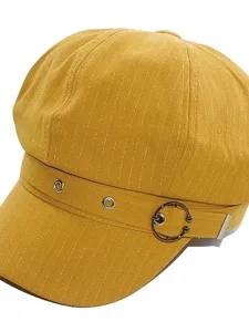 klassische-zeitungsjungenmutze-einfarbig-gelb-2