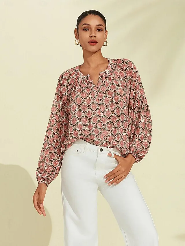 lassige-bluse-mit-geometrischen-puffarme-default-6