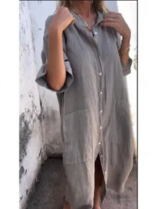 maxikleid-fur-damen-aus-leinenimitat-arm-grau-9