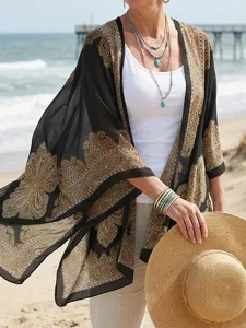 mode-frauen-schal-schal-poncho-gedruckt-schwarz-8