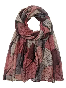 retro-pflanzendruck-schals-frauen-ginkgo-dunkelpink-8