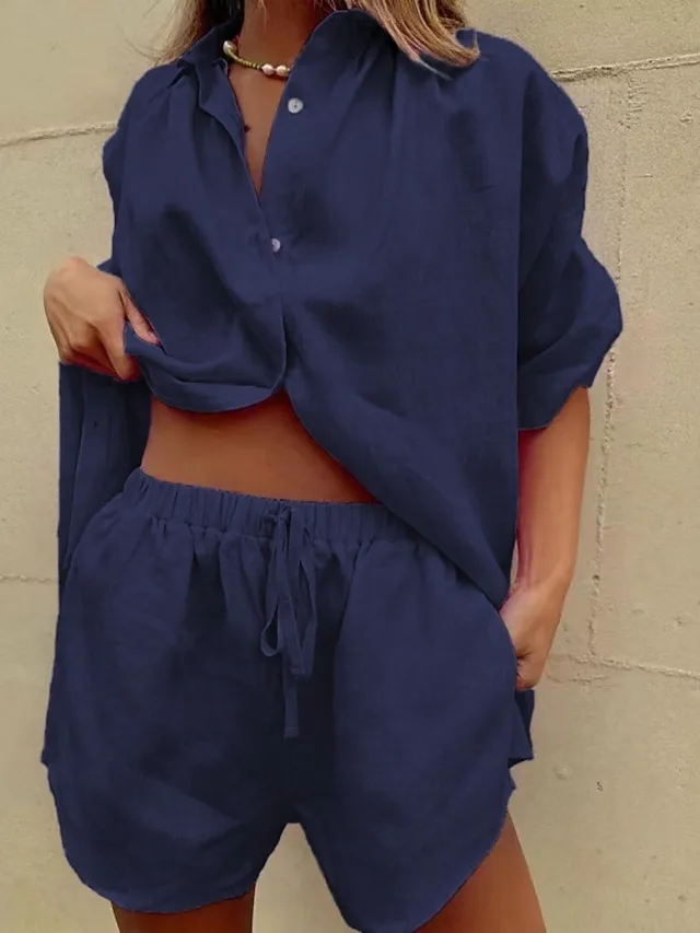 women-s-cotton-blend-cotton-linen-sets-s-navy-blue-1