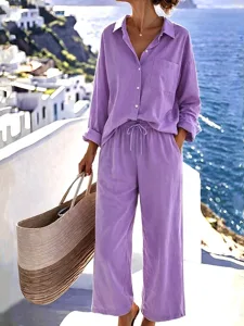 women-s-cotton-linen-pants-sets-bolero-t-purple-18