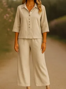 women-s-cotton-linen-sets-3-4-length-sle-khaki-9