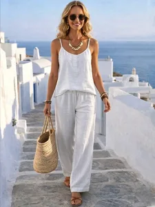 women-s-cotton-linen-sets-cotton-linen-v-white-4