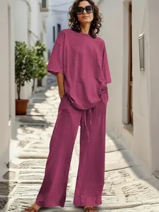 women-s-cotton-linen-sets-linen-blend-pa-fuchsia-7