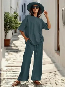 women-s-cotton-linen-sets-linen-blend-pa-navy-blue-3