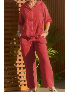 women-s-cotton-linen-sets-long-sleeve-ho-red-5