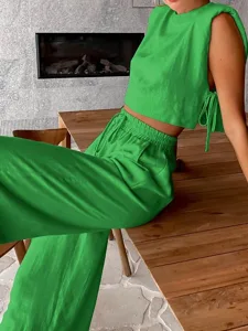 women-s-cotton-linen-sets-loungewear-two-green-7