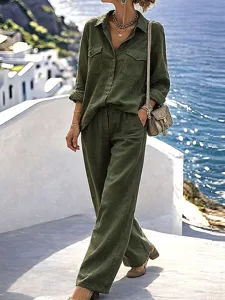 women-s-cotton-linen-sets-pants-sets-bol-army-green-1