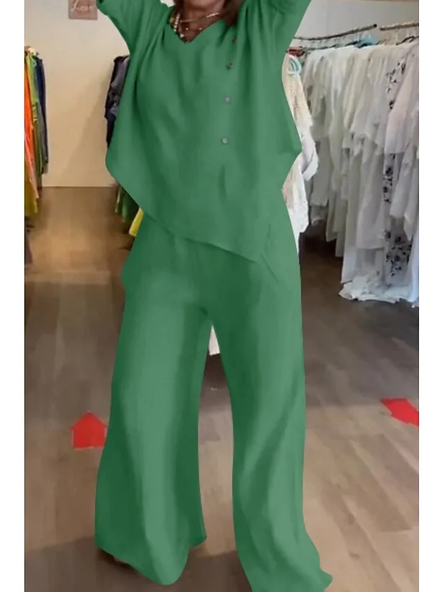 women-s-cotton-linen-sets-pants-sets-bol-green-5