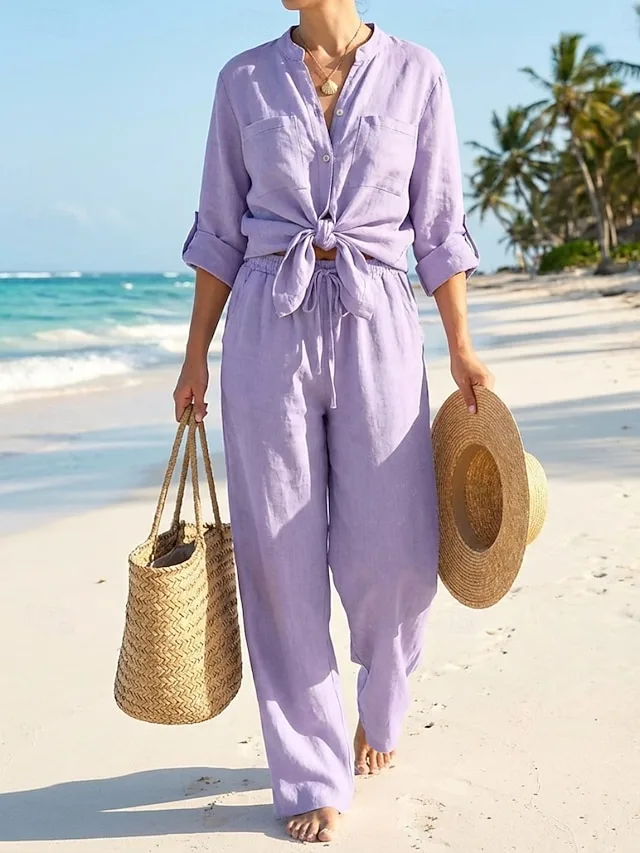 women-s-cotton-linen-sets-pants-sets-bol-purple-3
