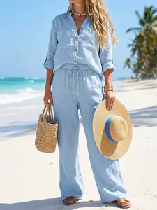 women-s-cotton-linen-sets-pants-sets-bol-sky-blue-12