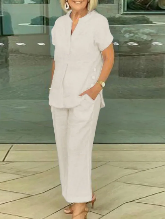 women-s-cotton-linen-sets-short-sleeve-v-beige-5