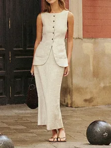 women-s-cotton-linen-sets-two-piece-sets-beige-8