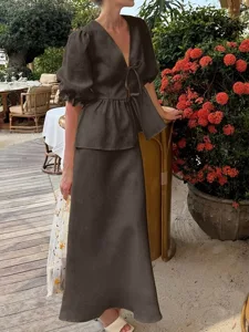 women-s-cotton-linen-sets-two-piece-sets-brown-24