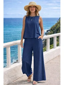 women-s-cotton-linen-sets-two-piece-sets-dark-navy-5
