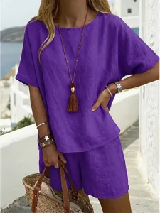 women-s-cotton-linen-sets-two-piece-sets-purple-5