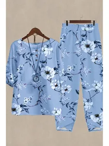 women-s-cotton-linen-sets-two-piece-sets-royal-blue-1