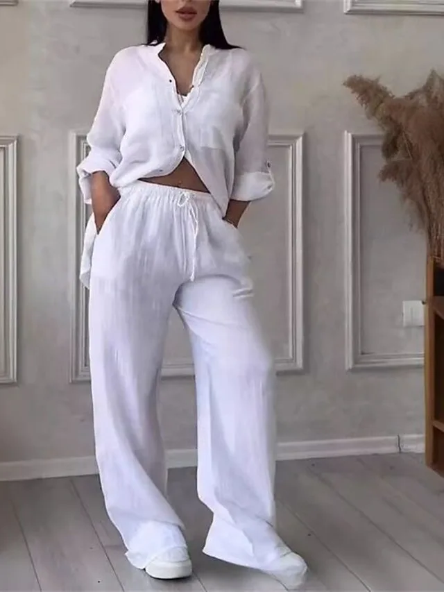 women-s-cotton-linen-sets-two-piece-sets-white-3