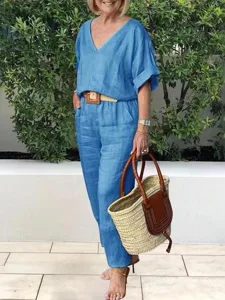 women-s-cotton-linen-shirts-blouse-pants-blue-4