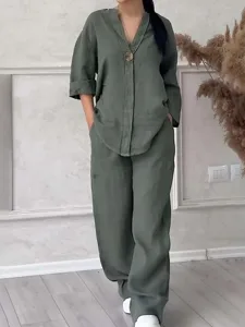 women-s-cotton-linen-shirts-cotton-blend-army-green-1