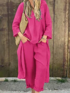 women-s-cotton-linen-shirts-cotton-blend-dark-pink-9