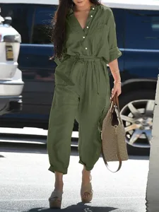 women-s-jumpsuit-active-solid-color-long-green-3