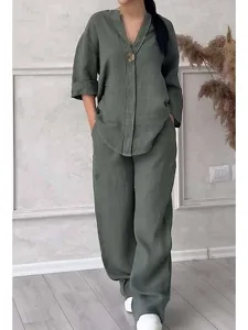 women-s-shirt-cotton-blend-linen-inspire-army-green-4