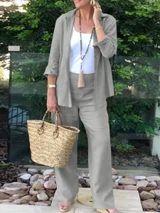 women-s-shirt-cotton-linen-sets-two-piec-gray-3