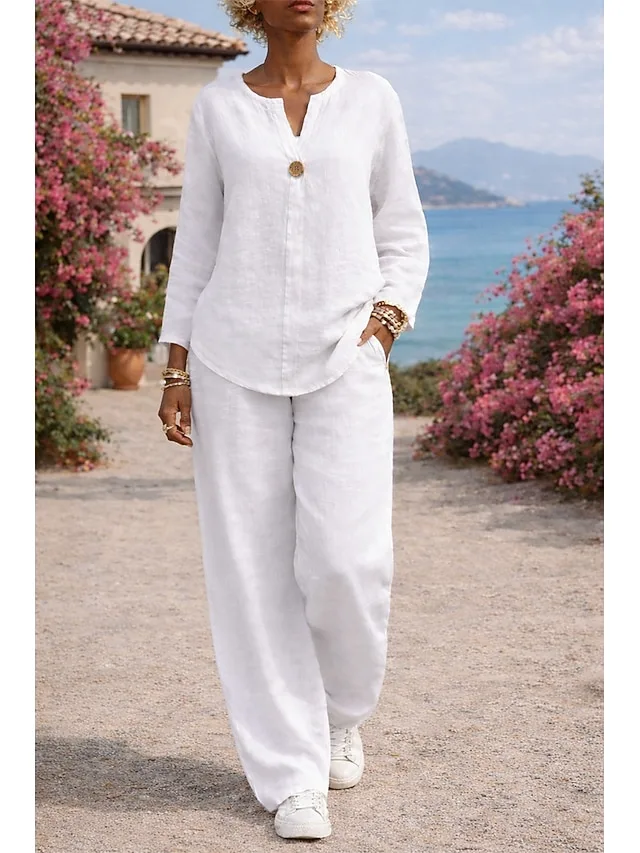 women-s-shirt-cotton-linen-sets-two-piec-white-3