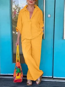 women-s-shirt-linen-inspired-sets-two-pi-yellow-1