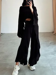 women-s-shirt-two-piece-sets-linen-blend-black-6