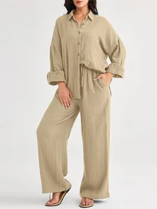 women-s-shirt-two-piece-sets-linen-blend-light-brown-1